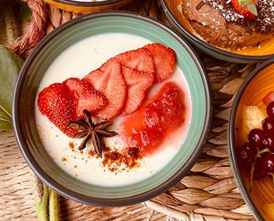 Pana Cotta aux fruits rouges